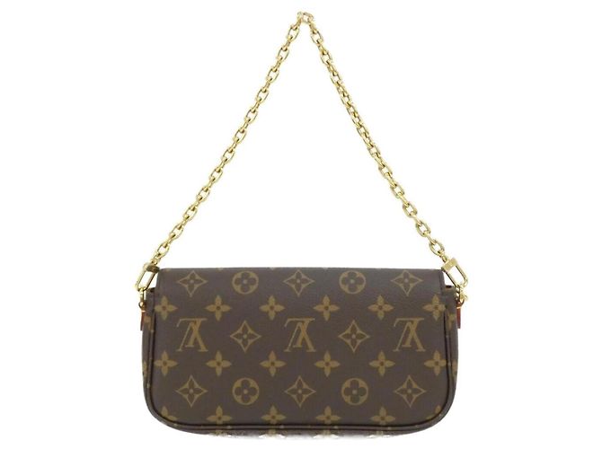 Borsa a Spalla Louis Vuitton Monogram Wallet on Chain Ivy M81911 Marrone - vista 2