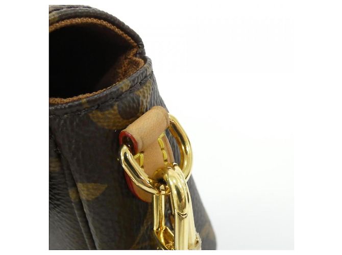 Borsa a Spalla Louis Vuitton Monogram Wallet on Chain Ivy M81911 Marrone - vista 4