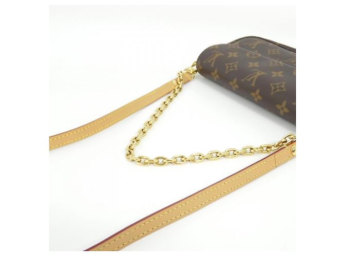 Borsa a Spalla Louis Vuitton Monogram Wallet on Chain Ivy M81911 Marrone - vista 5
