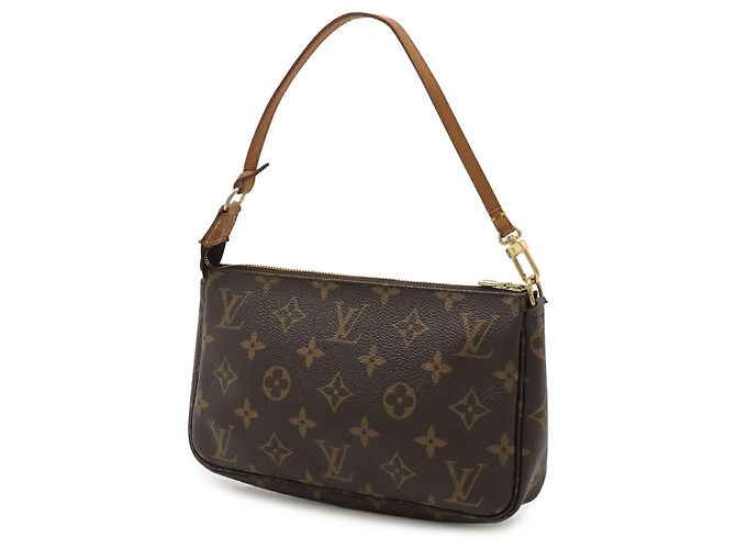 Louis Vuitton Monogram Pochette Accessoires Handtasche Braun Monogramm - Ansicht 3