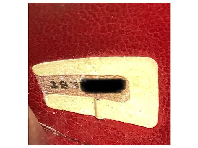 Chanel Vintage Große CC Logo Coco Mark Tasche Rot - Ansicht 10