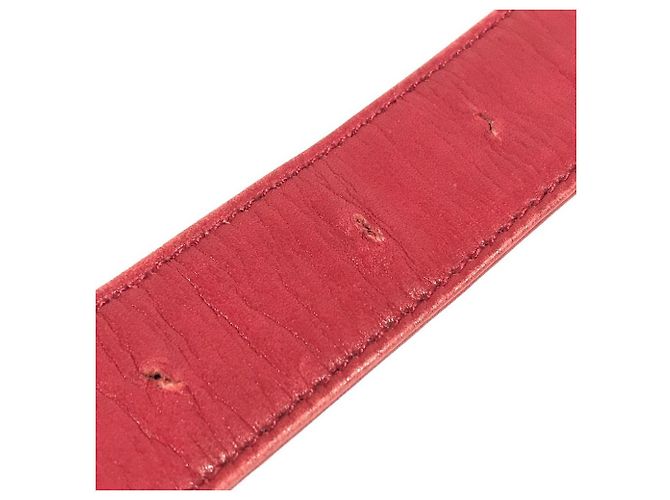 Chanel Vintage Große CC Logo Coco Mark Tasche Rot - Ansicht 14