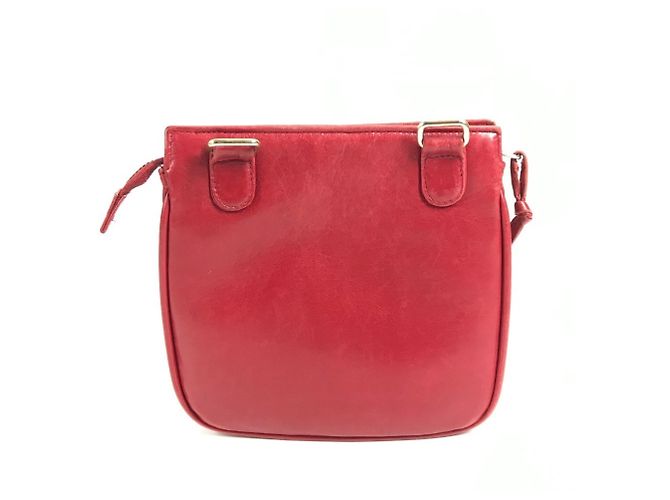 Chanel Vintage Große CC Logo Coco Mark Tasche Rot - Ansicht 2