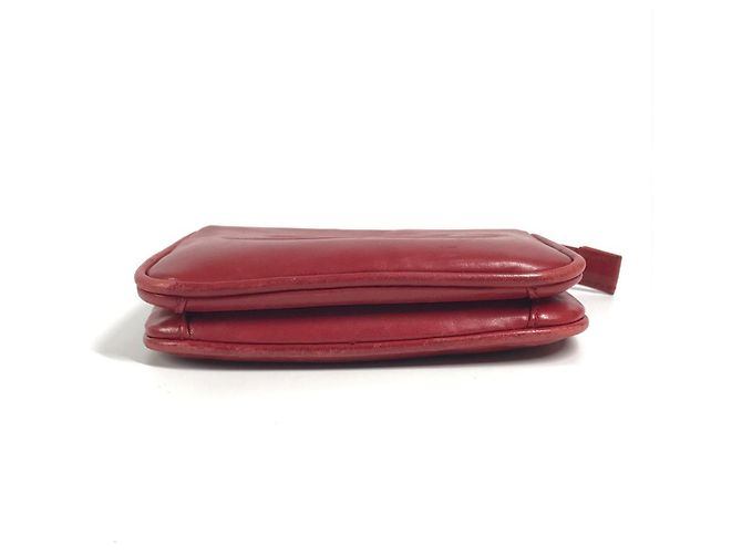 Chanel Vintage Große CC Logo Coco Mark Tasche Rot - Ansicht 5