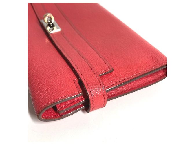 Hermès HERMES Cartera Larga Kelly Roja - vista 3