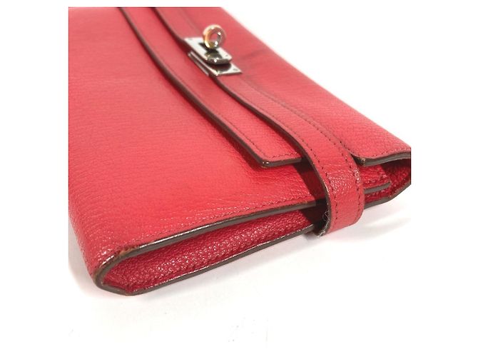 Hermès HERMES Cartera Larga Kelly Roja - vista 5