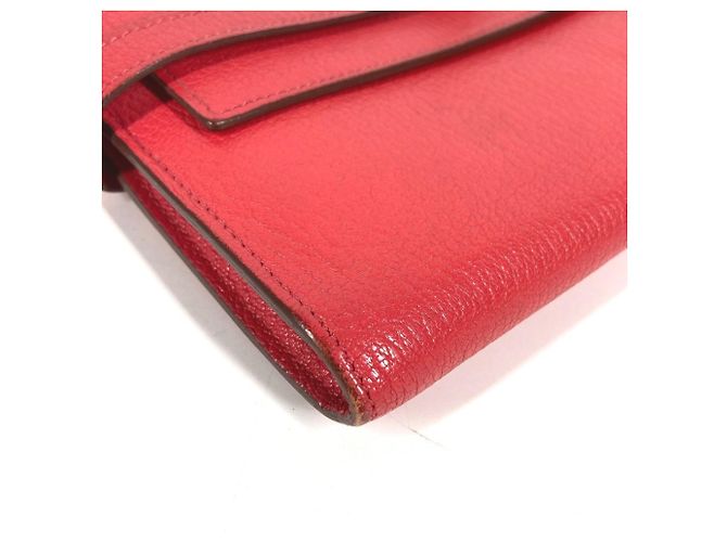 Hermès HERMES Cartera Larga Kelly Roja - vista 7