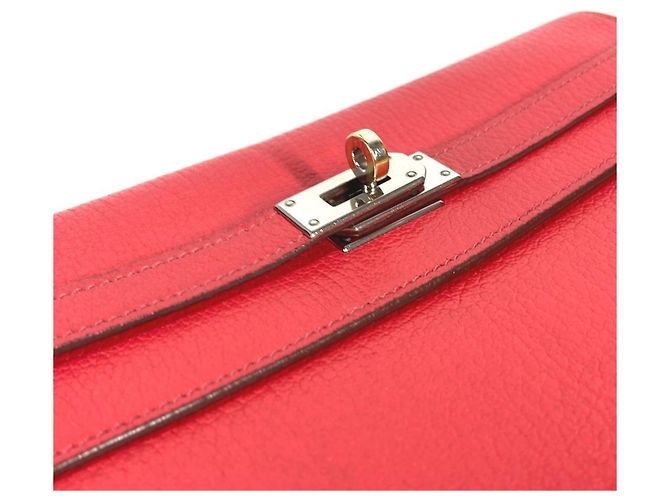 Hermès HERMES Cartera Larga Kelly Roja - vista 8