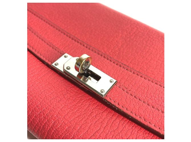 Hermès HERMES Cartera Larga Kelly Roja - vista 9