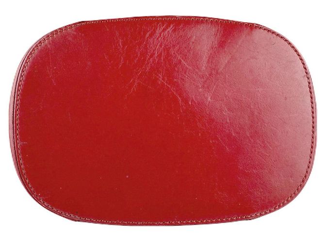 Borsa a spalla in pelle rossa Gucci Rosso - vista 4