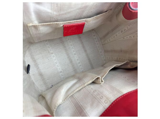 Borsa a spalla in pelle rossa Gucci Rosso - vista 5