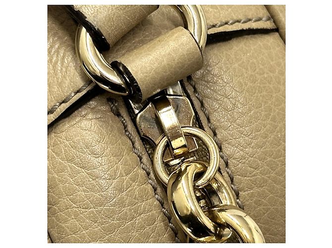 Borsa in pelle beige da donna Gucci - vista 10