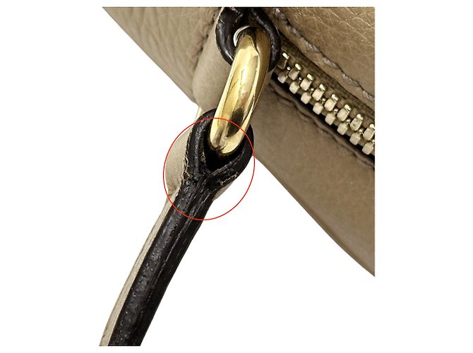 Borsa in pelle beige da donna Gucci - vista 11
