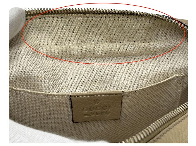 Borsa in pelle beige da donna Gucci - vista 14