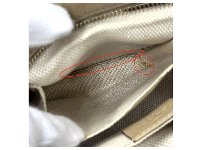 Borsa in pelle beige da donna Gucci - vista 16