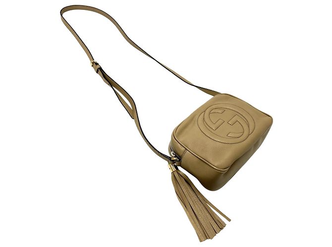 Borsa in pelle beige da donna Gucci - vista 6