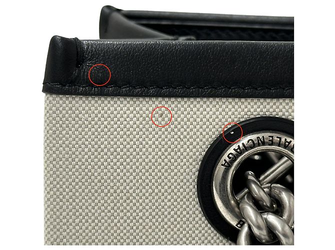 Everyday Balenciaga Canvas Tragetasche Schwarz - Ansicht 10