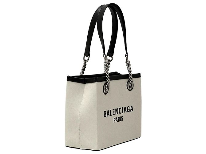 Everyday Balenciaga Canvas Tragetasche Schwarz - Ansicht 3