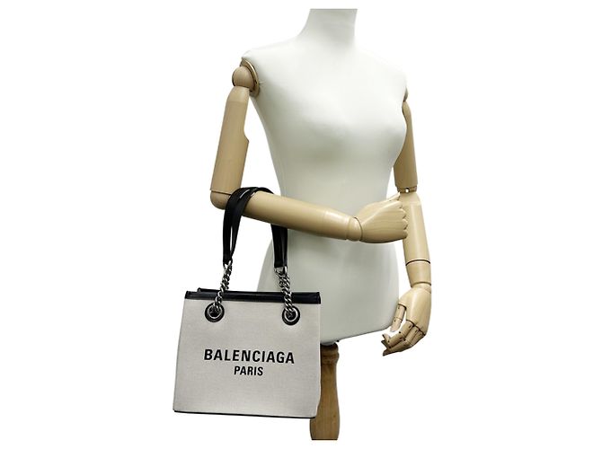 Everyday Balenciaga Canvas Tragetasche Schwarz - Ansicht 7