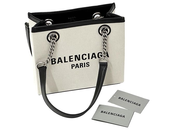 Everyday Balenciaga Canvas Tragetasche Schwarz - Ansicht 8