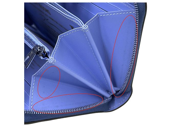 Cartera Larga Azul Louis Vuitton - vista 12