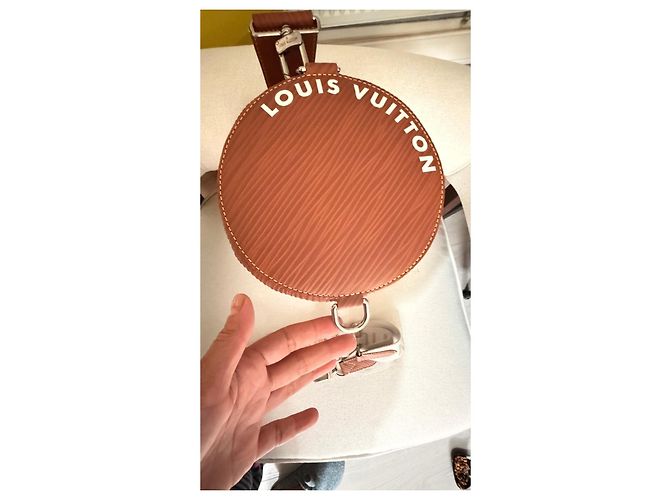 Louis Vuitton Speedy Bandoulière 20 in pelle Epi Marrone - vista 11