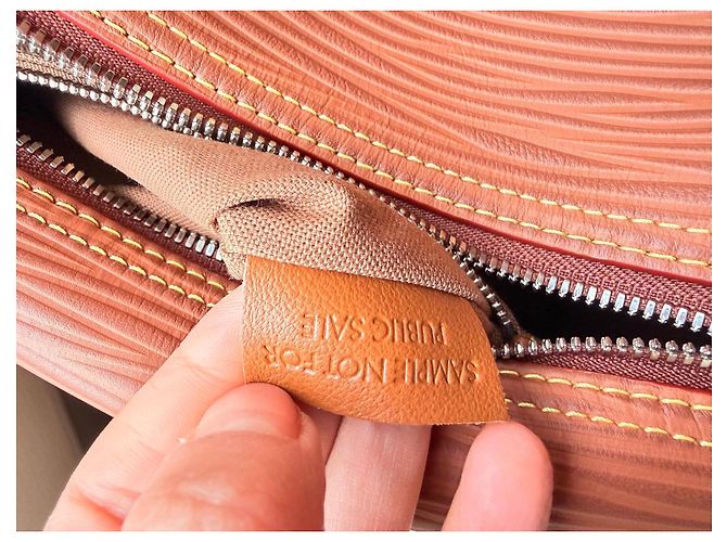 Louis Vuitton Speedy Bandoulière 20 in pelle Epi Marrone - vista 18