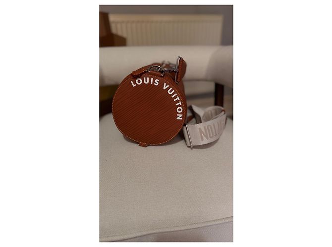 Louis Vuitton Speedy Bandoulière 20 in pelle Epi Marrone - vista 3