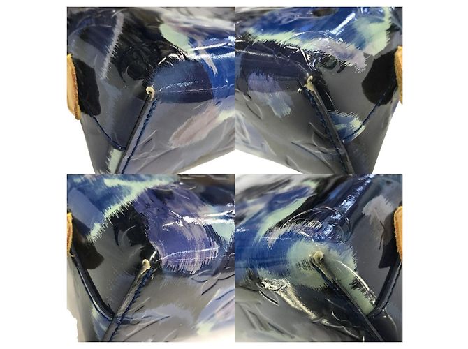 Borsa Pouch Vernis Louis Vuitton Blu - vista 4