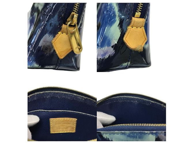 Borsa Pouch Vernis Louis Vuitton Blu - vista 9