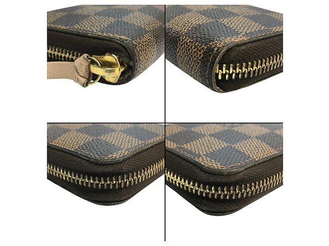 Cartera Clemence Damier Larga de Louis Vuitton Castaño Rosa Damier ebene - vista 5