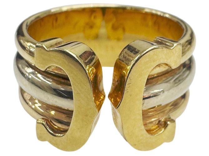 Anello 2C tricolore di Cartier D'oro - vista 2