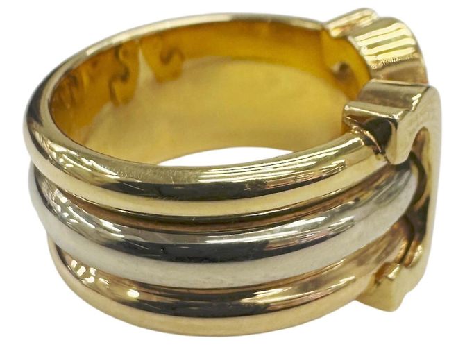 Anello 2C tricolore di Cartier D'oro - vista 3