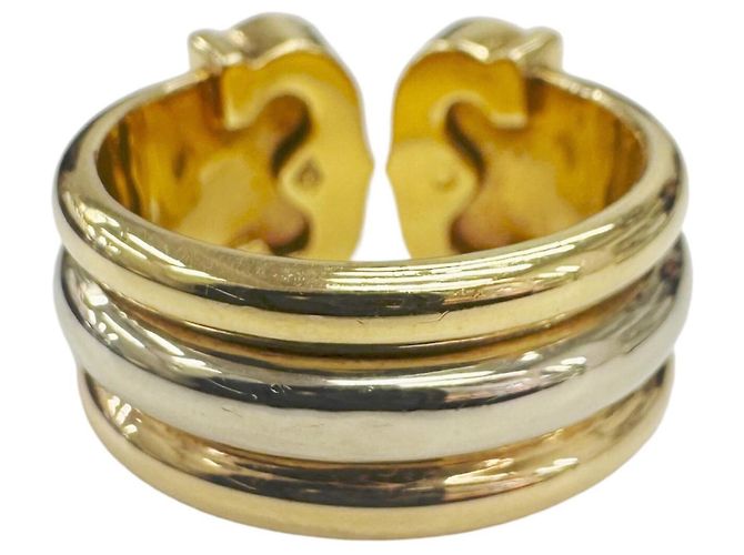 Anello 2C tricolore di Cartier D'oro - vista 4