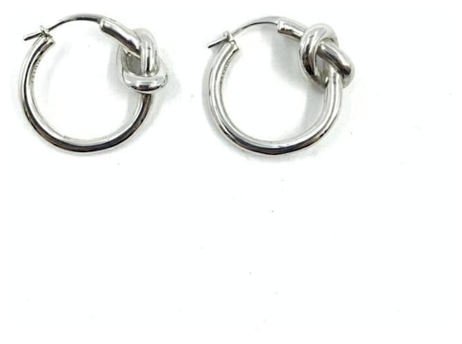 Céline Orecchini Celine Knot Hoop in Argento - vista 2