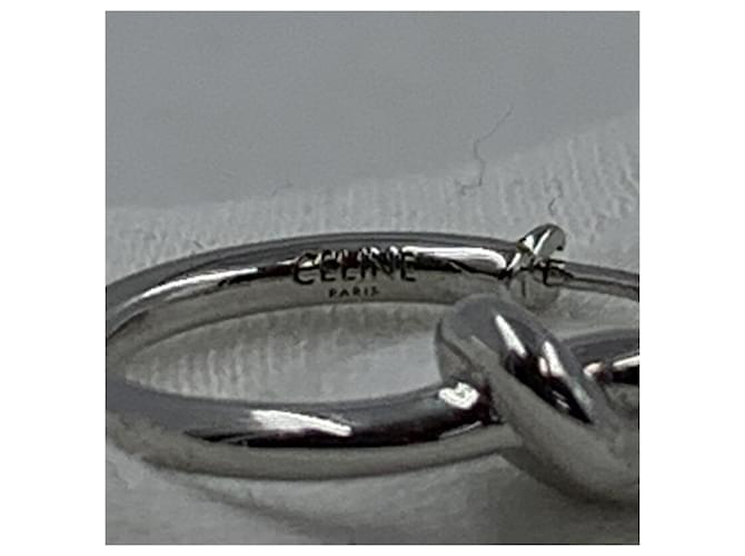 Céline Orecchini Celine Knot Hoop in Argento - vista 4