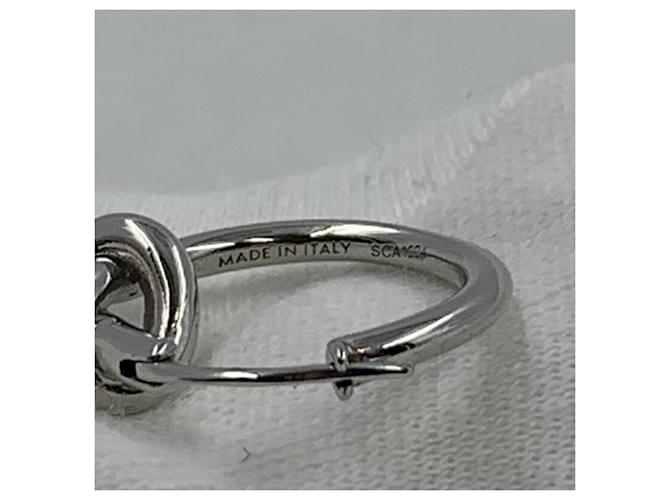 Céline Orecchini Celine Knot Hoop in Argento - vista 5