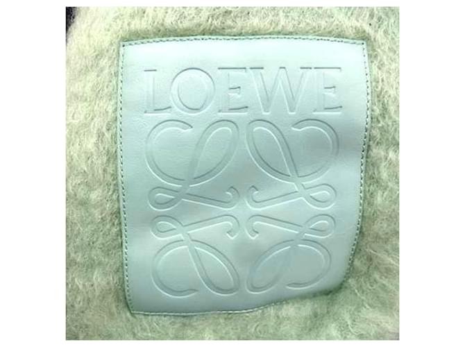 Sciarpa in lana e mohair verde Loewe - vista 3