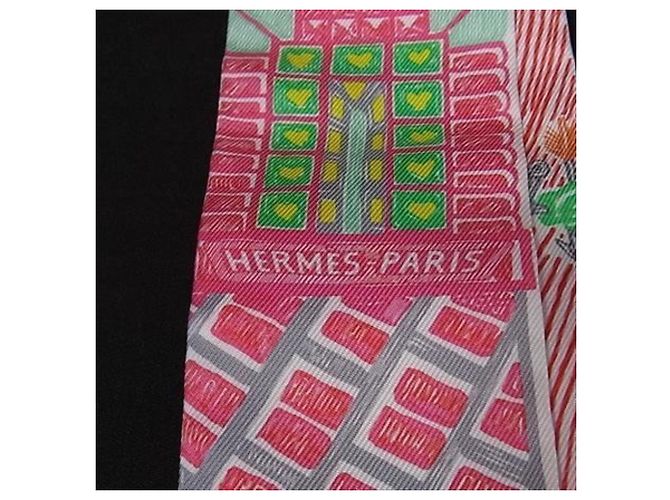 Mehrfarbiger Seidenschal von Hermès Mehrfarben - Ansicht 3