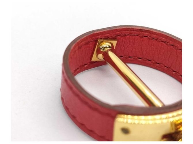 Hermès HERMES Kelly Schalring Rot Golden - Ansicht 7