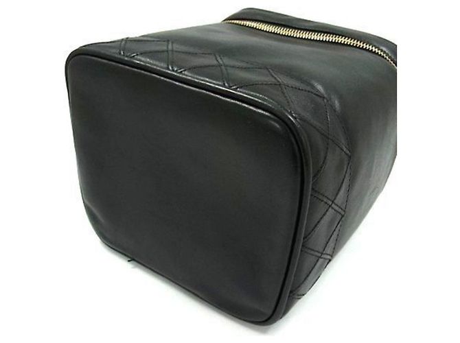 Vanity Borsa a mano in agnello nero Chanel, borsa da trucco - vista 4