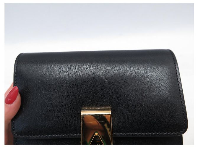 Alaïa BAG ALAIA LE PAPA SMALL AA1S01418CA212 IN PELLE NERA Nero - vista 13