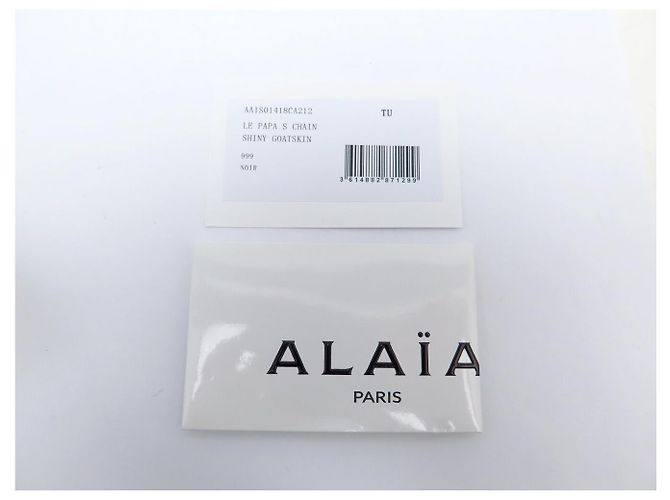 Alaïa BAG ALAIA LE PAPA SMALL AA1S01418CA212 IN PELLE NERA Nero - vista 15