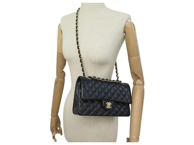 NEUE CHANEL A01112 TIMELESS CLASSIC MEDIUM SCHULTERTASCHE Schwarz - Ansicht 7