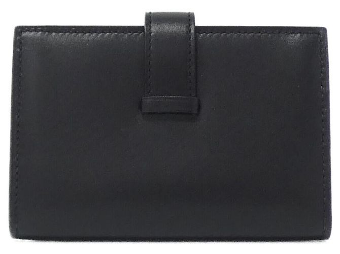 Hermès Béarn Tadelakt Card Case Black - view 2