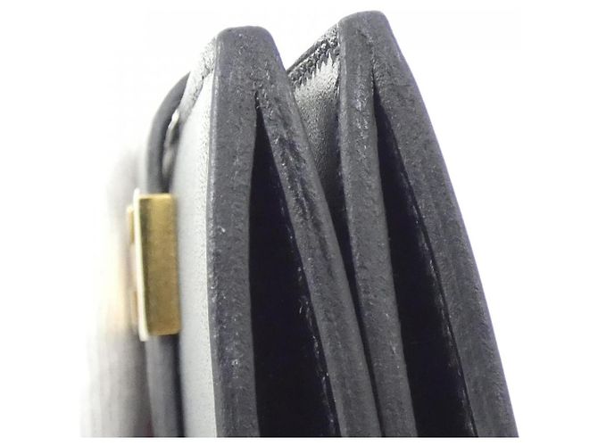 Hermès Béarn Tadelakt Card Case Black - view 4