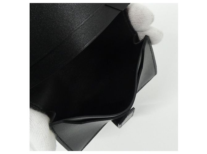 Hermès Béarn Tadelakt Card Case Black - view 6