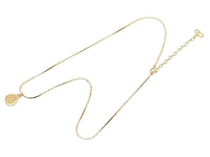 Christian Dior Collana Logo CD Dior D'oro Metallico - vista 4