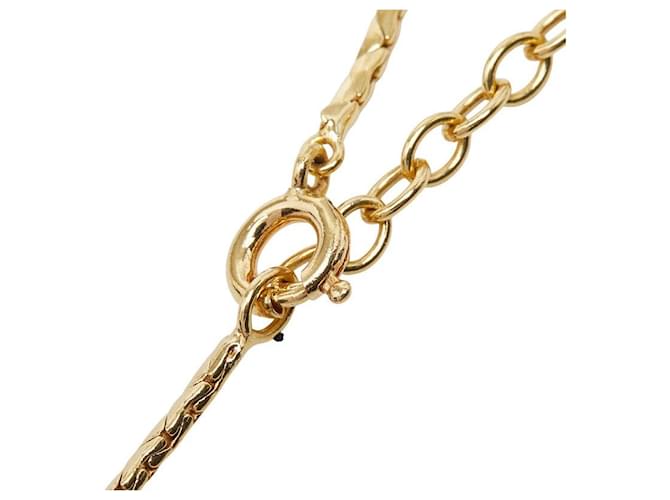 Christian Dior Collana Logo CD Dior D'oro Metallico - vista 5