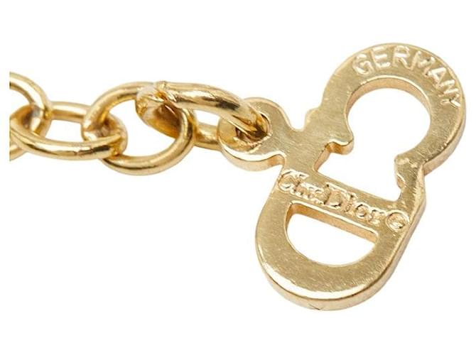 Christian Dior Collana Logo CD Dior D'oro Metallico - vista 6